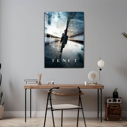 Flex Designs Metal Poster Tenet Theatrical 24 x 36" Home Goods - Movie 2020 Movie Metal Poster