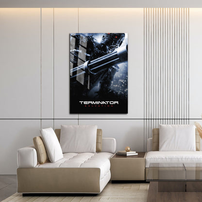 Flex Designs Metal Poster Terminator Salvation B&W 16 x 24" Home Goods - Movie 2009 Movie Metal Poster