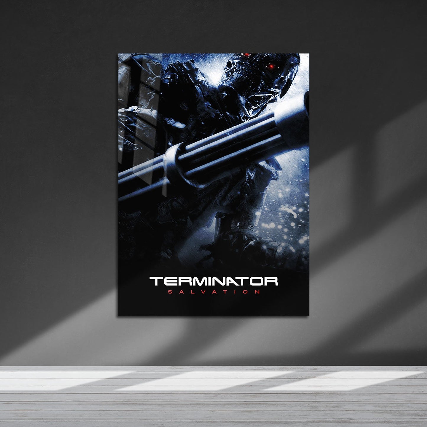Flex Designs Metal Poster Terminator Salvation B&W 5 x 7" Home Goods - Movie 2009 Movie Metal Poster