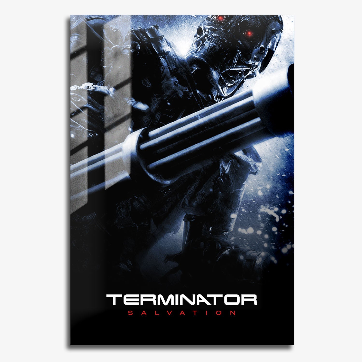 Terminator Salvation B&W Metal Poster Movie Metal Poster – Flex Design ...