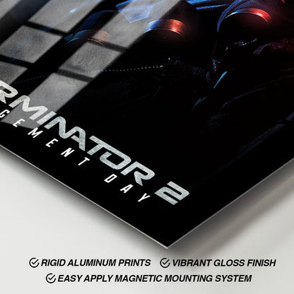 Flex Designs Metal Poster Terminator 2 Judgment Day Classic 11 x 17" Home Goods - Movie 1991 Movie Metal Poster