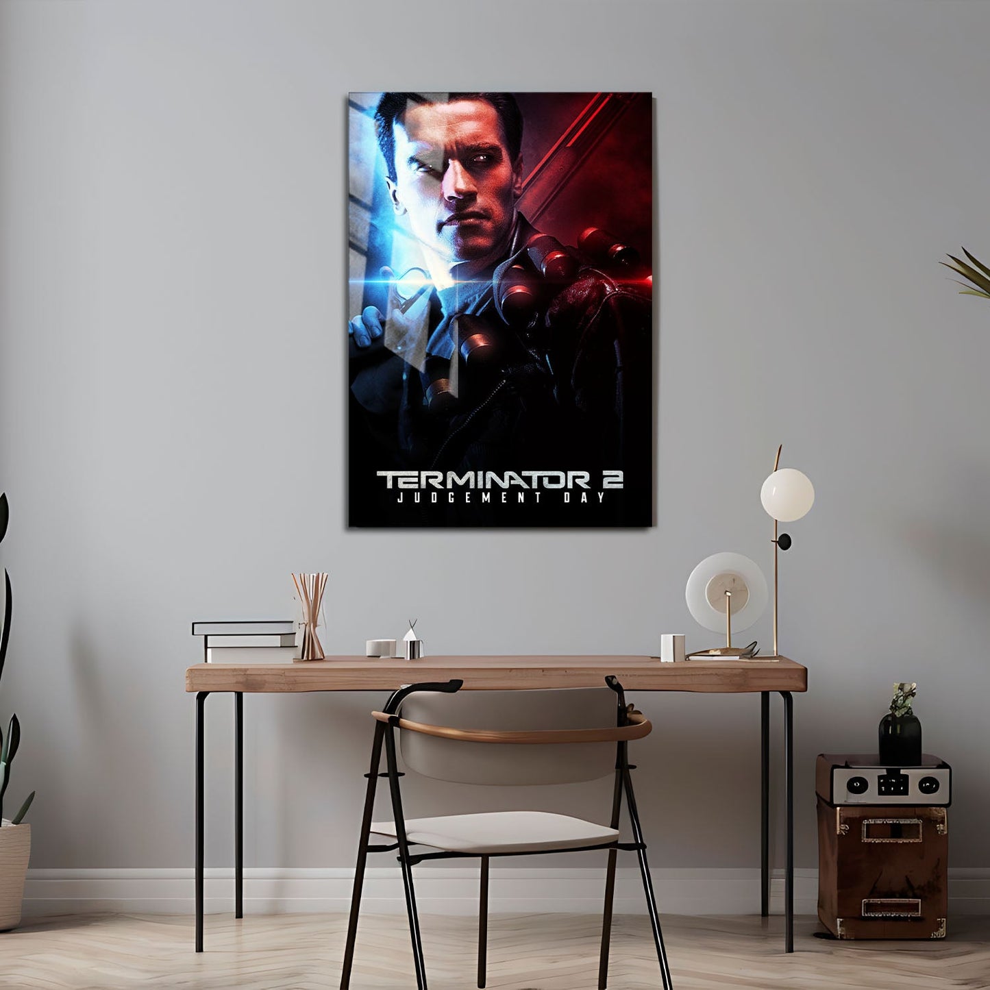 Flex Designs Metal Poster Terminator 2 Judgment Day Classic 24 x 36" Home Goods - Movie 1991 Movie Metal Poster