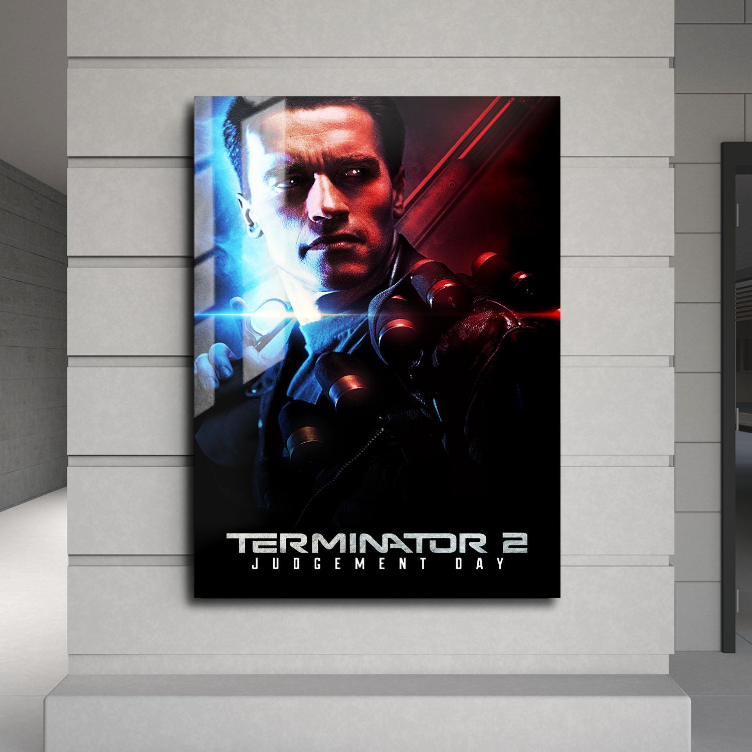 Flex Designs Metal Poster Terminator 2 Judgment Day Classic 24 x 36" Home Goods - Movie 1991 Movie Metal Poster