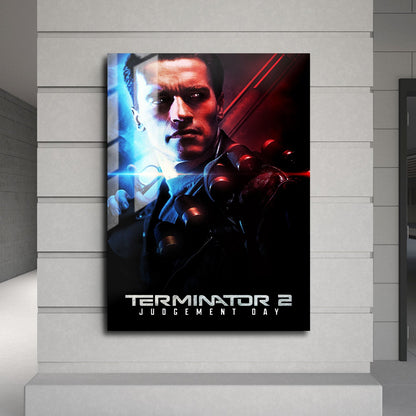 Flex Designs Metal Poster Terminator 2 Judgment Day Classic 24 x 36" Home Goods - Movie 1991 Movie Metal Poster