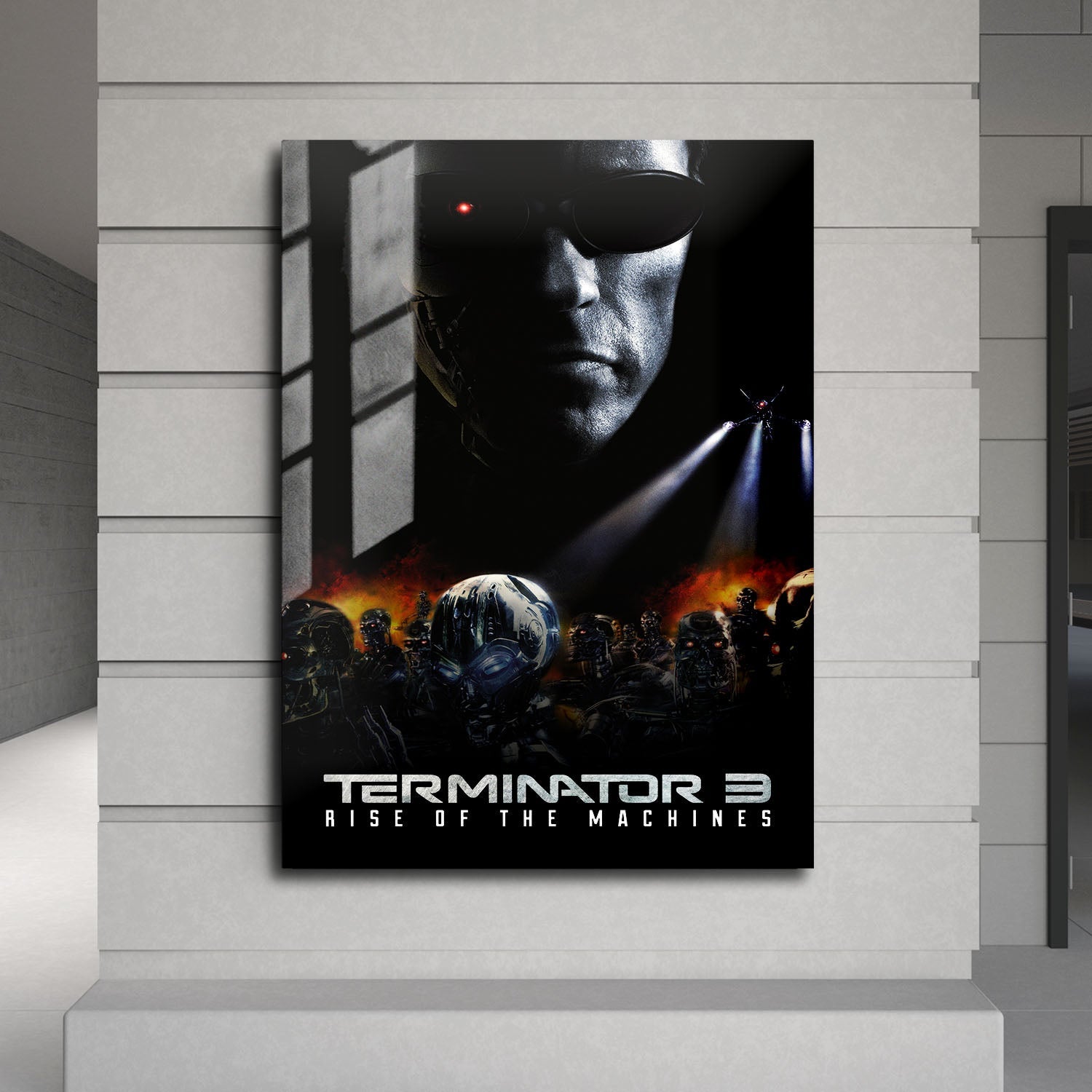 Flex Designs Metal Poster Terminator 3 Rise of the Machines Classic 24 x 36" Home Goods - Movie 2003 Movie Metal Poster