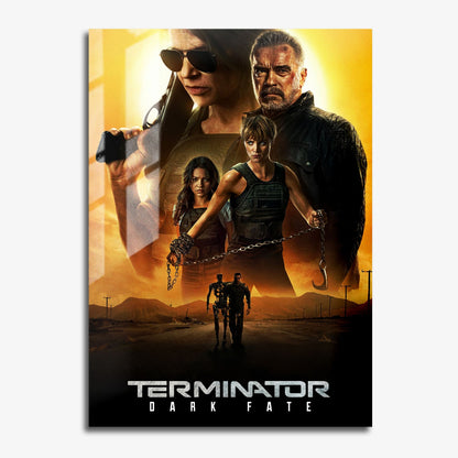Flex Designs Metal Poster Terminator Dark Fate Classic 11 x 17" Home Goods - Movie 2019 Movie Metal Poster