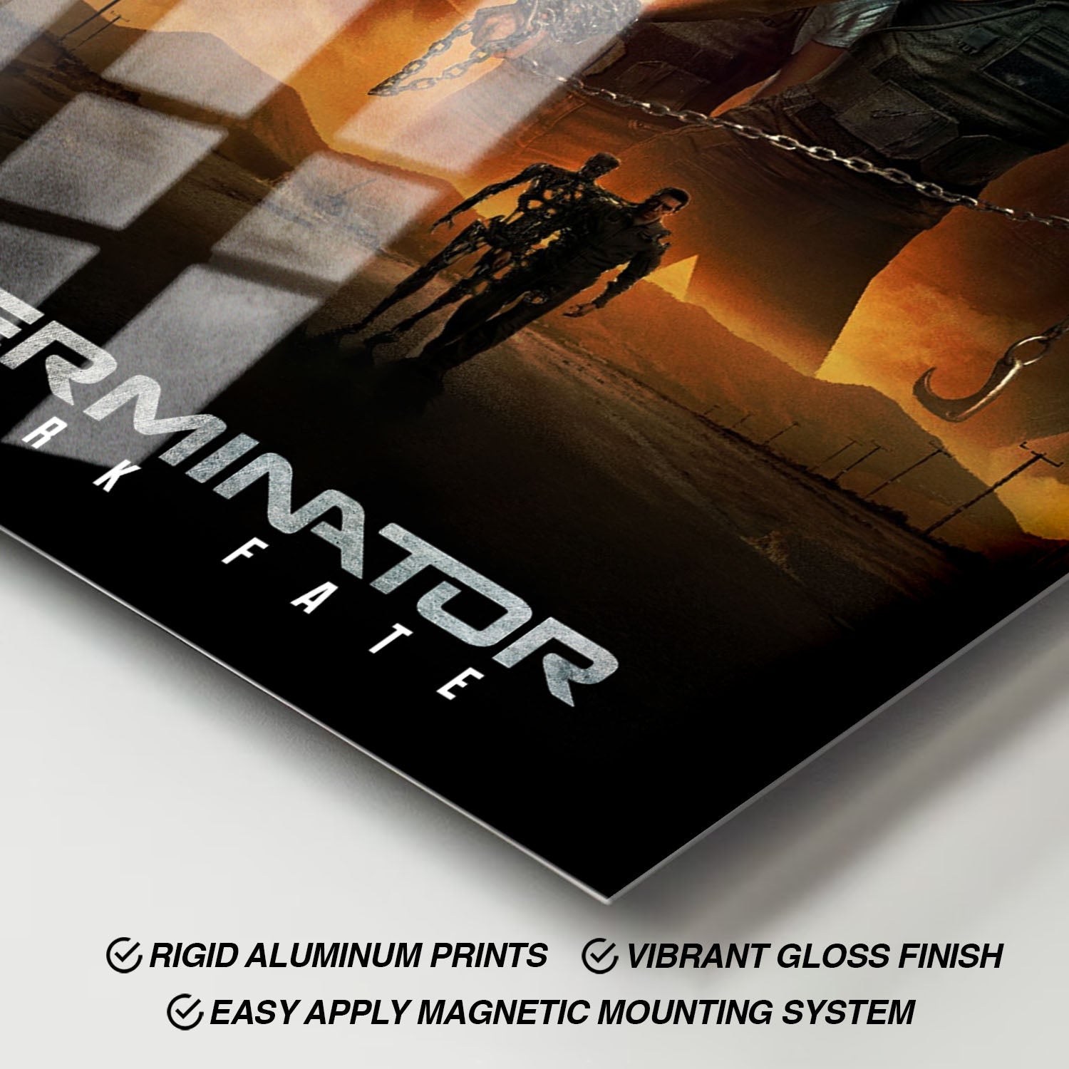 Flex Designs Metal Poster Terminator Dark Fate Classic 11 x 17" Home Goods - Movie 2019 Movie Metal Poster