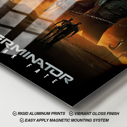 Flex Designs Metal Poster Terminator Dark Fate Classic 11 x 17" Home Goods - Movie 2019 Movie Metal Poster