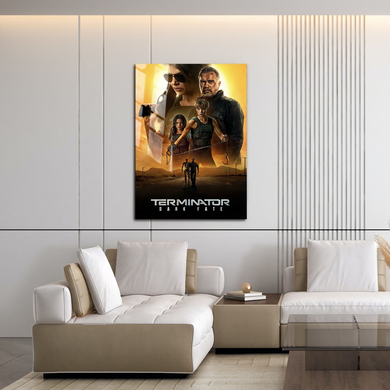 Flex Designs Metal Poster Terminator Dark Fate Classic 16 x 24" Home Goods - Movie 2019 Movie Metal Poster