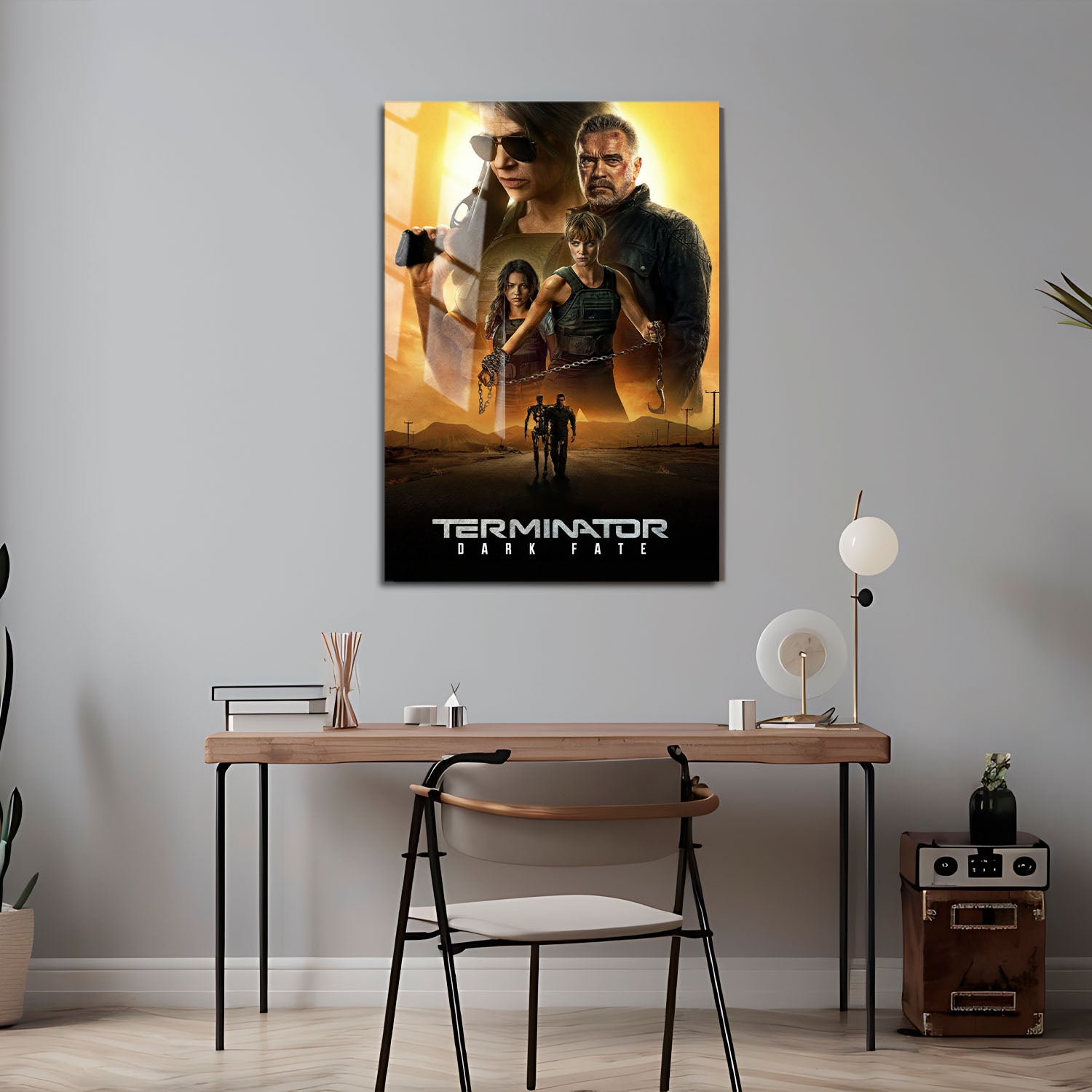 Flex Designs Metal Poster Terminator Dark Fate Classic 24 x 36" Home Goods - Movie 2019 Movie Metal Poster