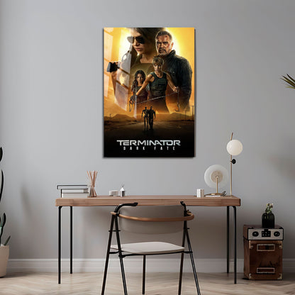 Flex Designs Metal Poster Terminator Dark Fate Classic 24 x 36" Home Goods - Movie 2019 Movie Metal Poster