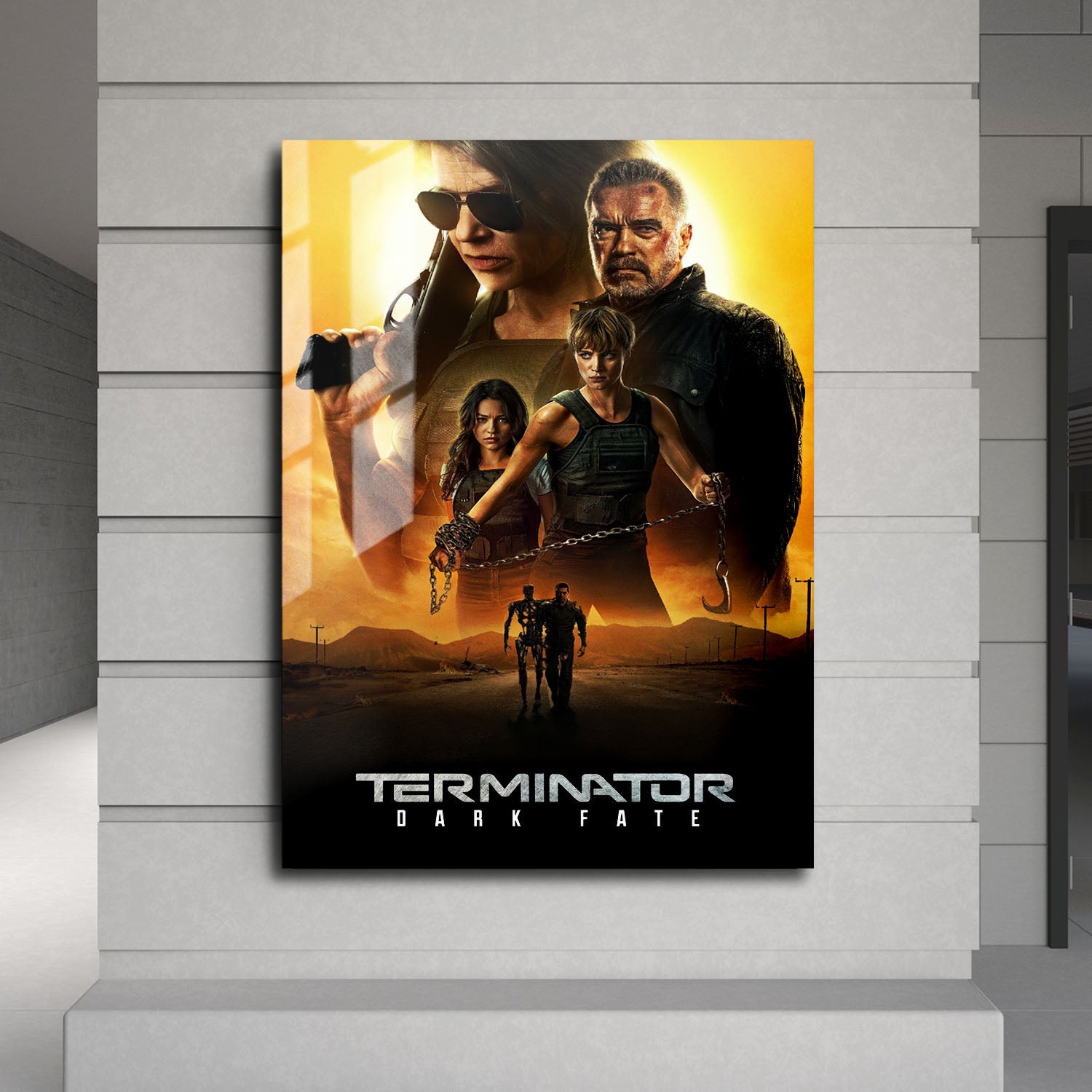 Flex Designs Metal Poster Terminator Dark Fate Classic 24 x 36" Home Goods - Movie 2019 Movie Metal Poster