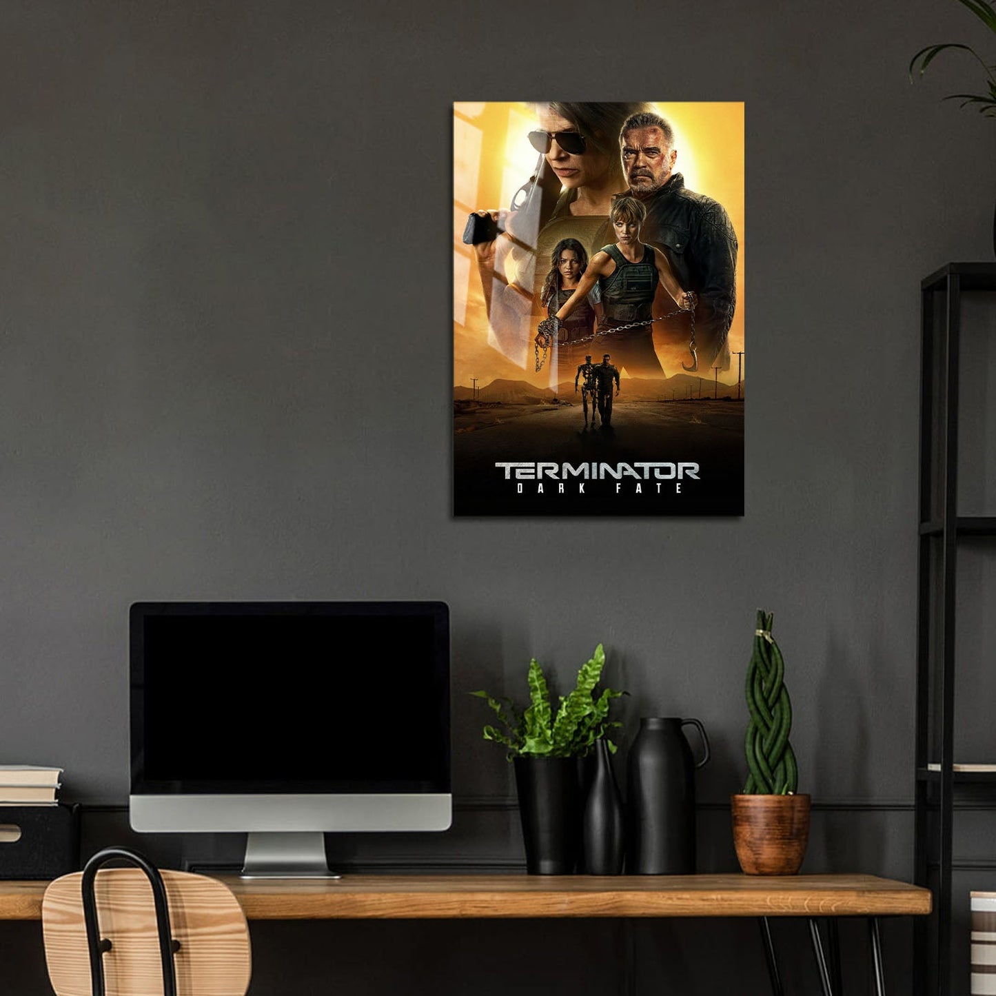 Flex Designs Metal Poster Terminator Dark Fate Classic 5 x 7" Home Goods - Movie 2019 Movie Metal Poster