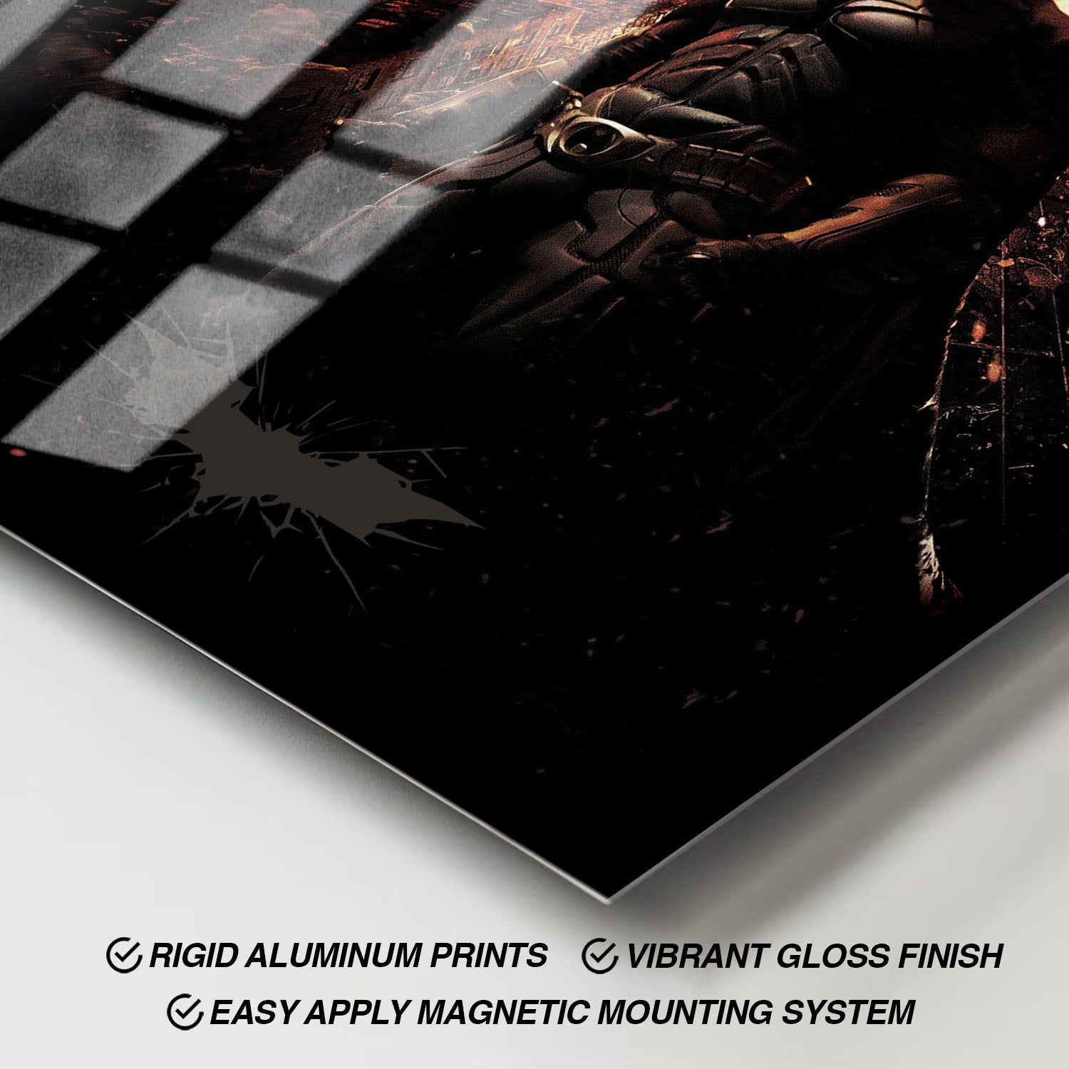 Flex Designs Metal Poster The Dark Knight Rises Textless 11 x 17" Home Goods - Movie 2012 Movie Metal Poster
