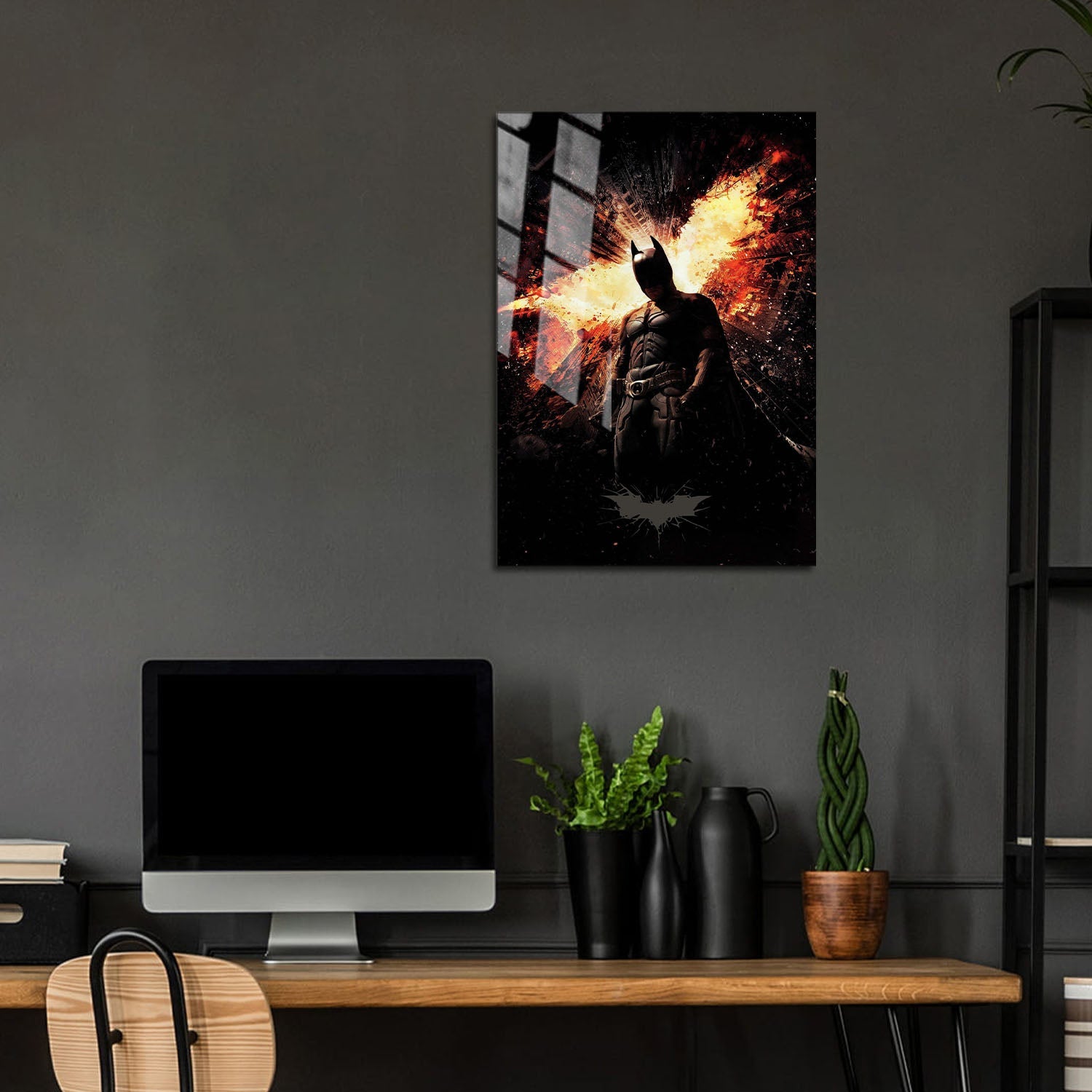 Flex Designs Metal Poster The Dark Knight Rises Textless 5 x 7" Home Goods - Movie 2012 Movie Metal Poster