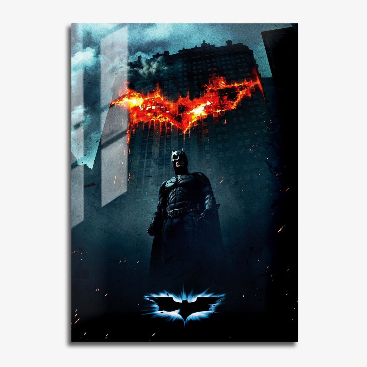 Flex Designs Metal Poster The Dark Knight Textless 11 x 17" Home Goods - Movie 2008 Movie Metal Poster