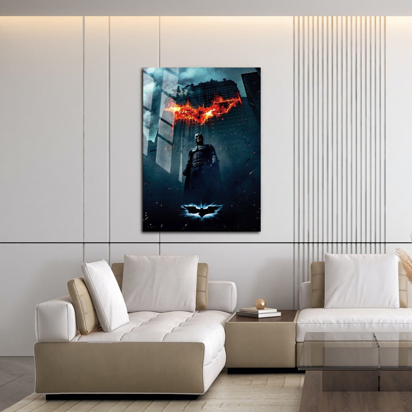 Flex Designs Metal Poster The Dark Knight Textless 16 x 24" Home Goods - Movie 2008 Movie Metal Poster