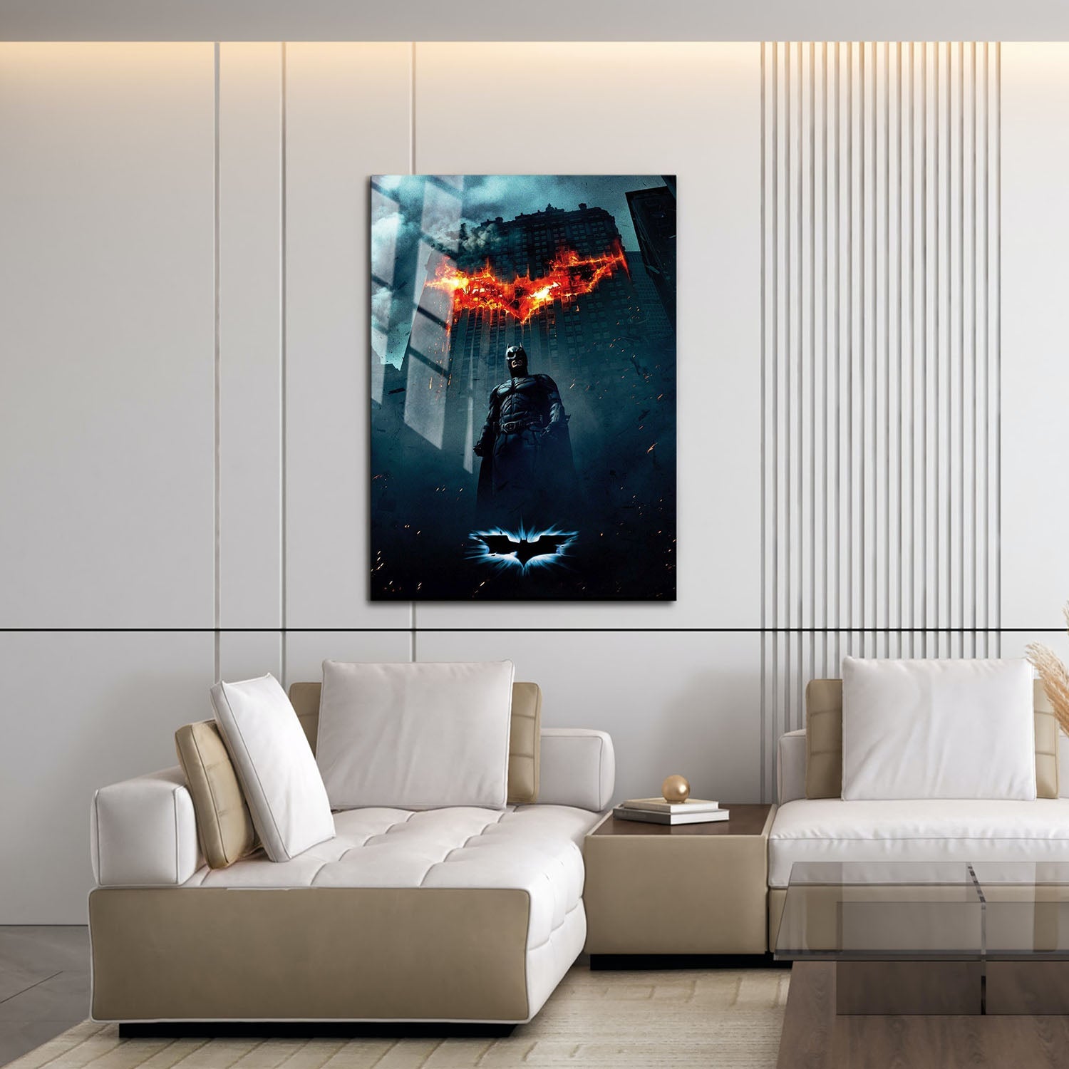 Flex Designs Metal Poster The Dark Knight Textless 16 x 24" Home Goods - Movie 2008 Movie Metal Poster