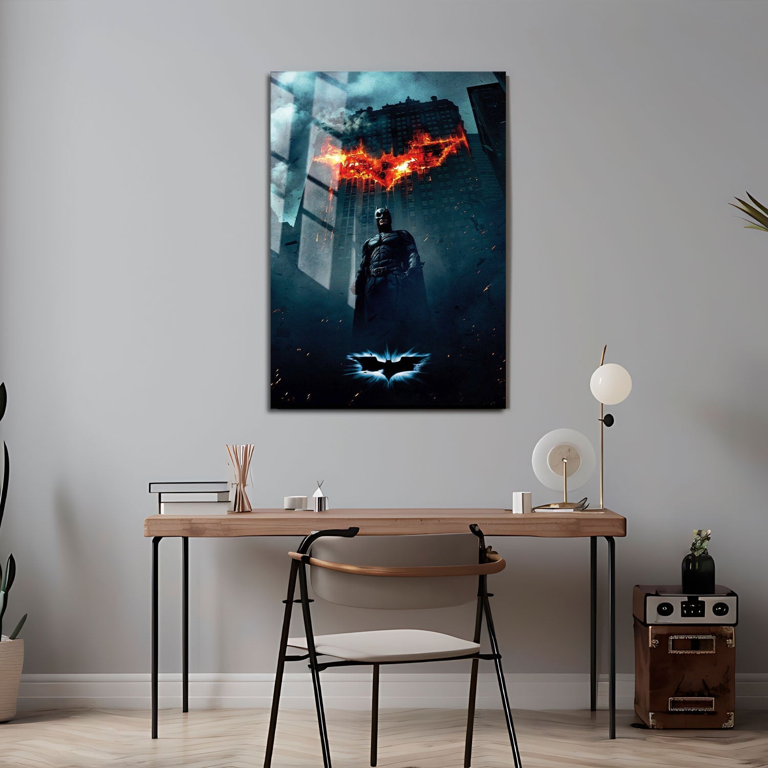 Flex Designs Metal Poster The Dark Knight Textless 24 x 36" Home Goods - Movie 2008 Movie Metal Poster