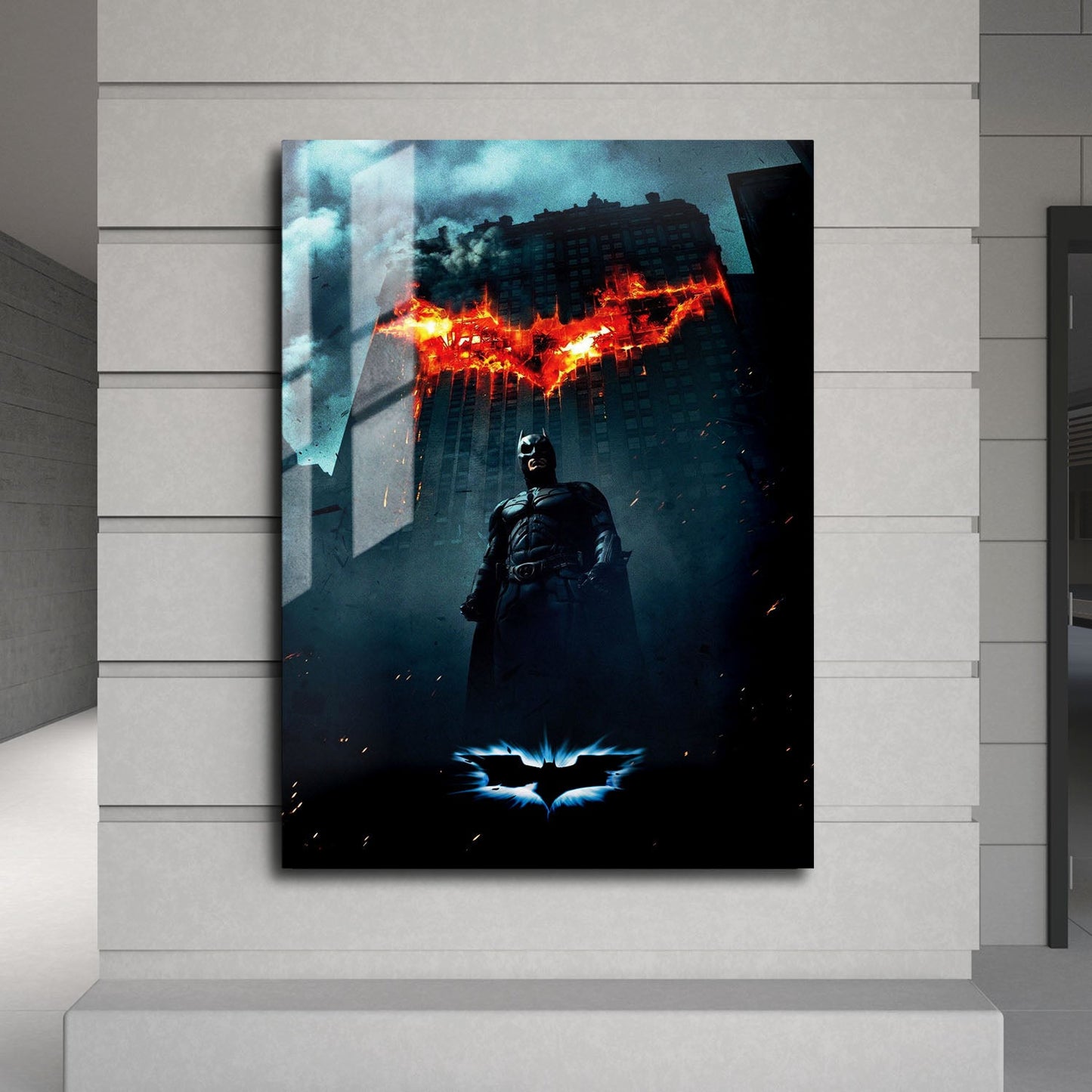 Flex Designs Metal Poster The Dark Knight Textless 24 x 36" Home Goods - Movie 2008 Movie Metal Poster