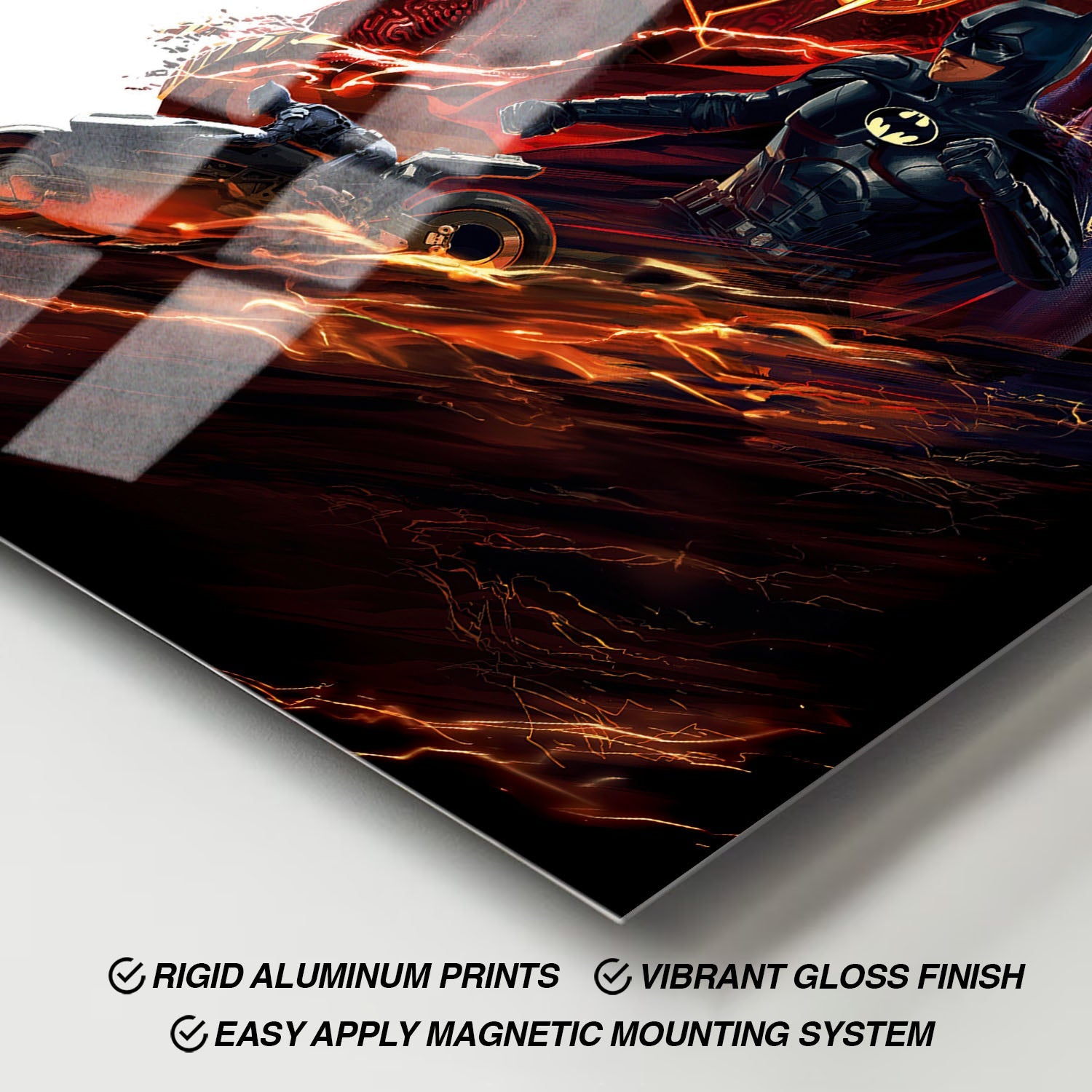Flex Designs Metal Poster The Flash Key Art 11 x 17" Home Goods - Movie 2023 Movie Metal Poster