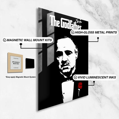 Flex Designs Metal Poster The Godfather Cinematic 16 x 24" Home Goods - Movie 1972 Movie Metal Poster