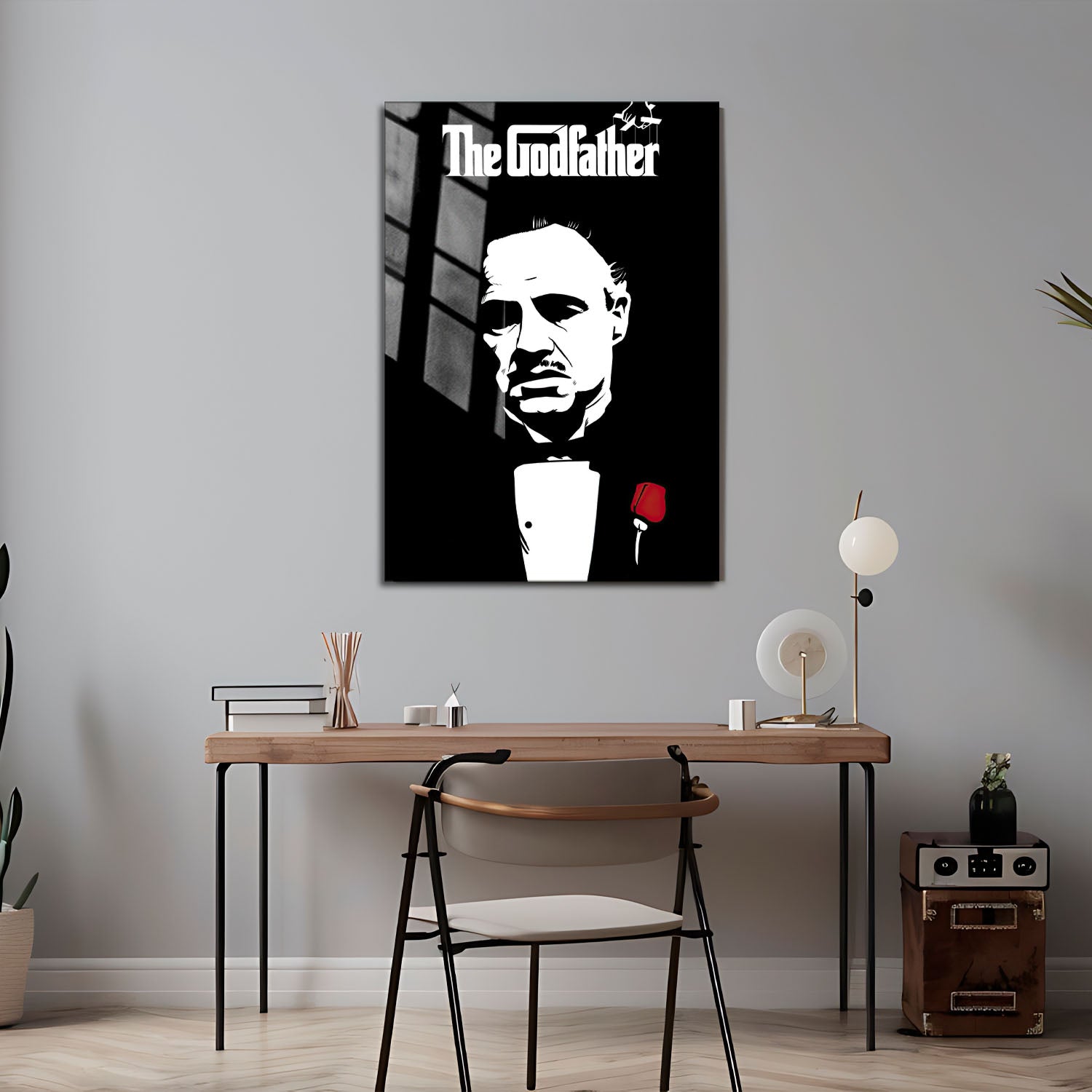 Flex Designs Metal Poster The Godfather Cinematic 24 x 36" Home Goods - Movie 1972 Movie Metal Poster