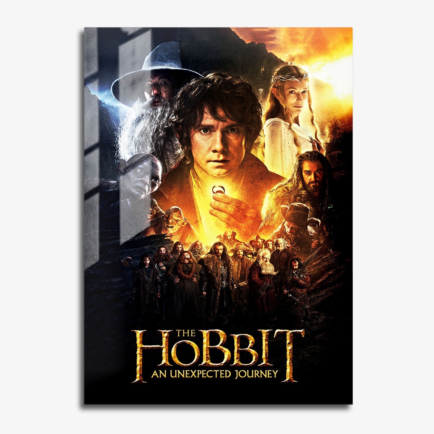 Flex Designs Metal Poster The Hobbit An Unexpected Journey 11 x 17" Home Goods - Movie 2012 Movie Metal Poster