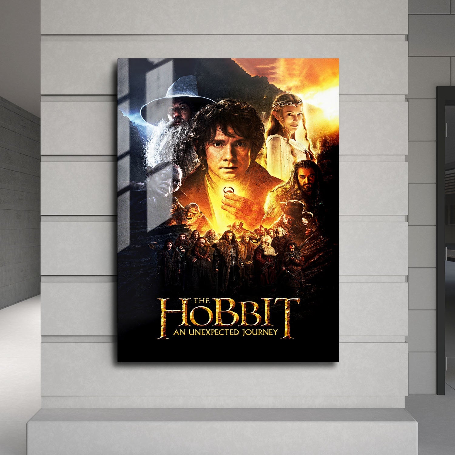Flex Designs Metal Poster The Hobbit An Unexpected Journey 24 x 36" Home Goods - Movie 2012 Movie Metal Poster