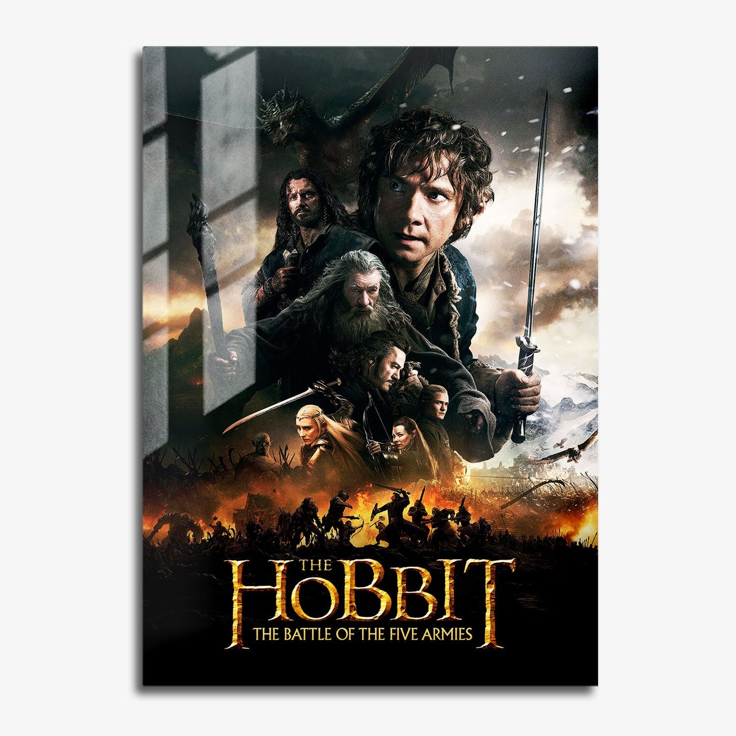 Flex Designs Metal Poster The Hobbit The Battle of the Five Armies 11 x 17" Home Goods - Movie 2014 Movie Metal Poster