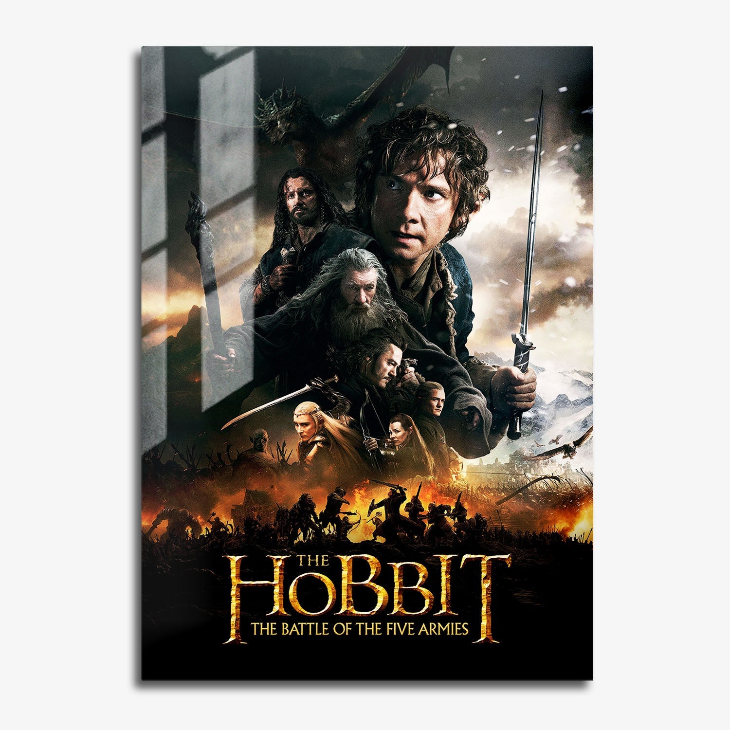 Flex Designs Metal Poster The Hobbit The Battle of the Five Armies 11 x 17" Home Goods - Movie 2014 Movie Metal Poster
