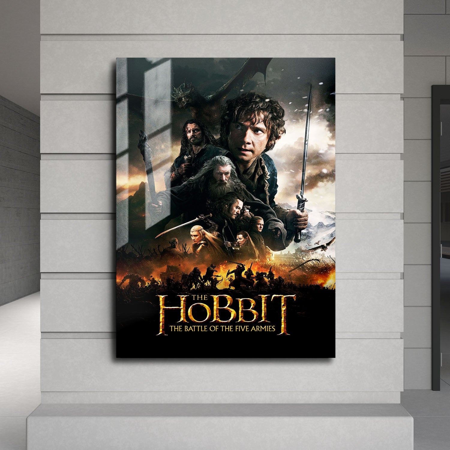 Flex Designs Metal Poster The Hobbit The Battle of the Five Armies 24 x 36" Home Goods - Movie 2014 Movie Metal Poster