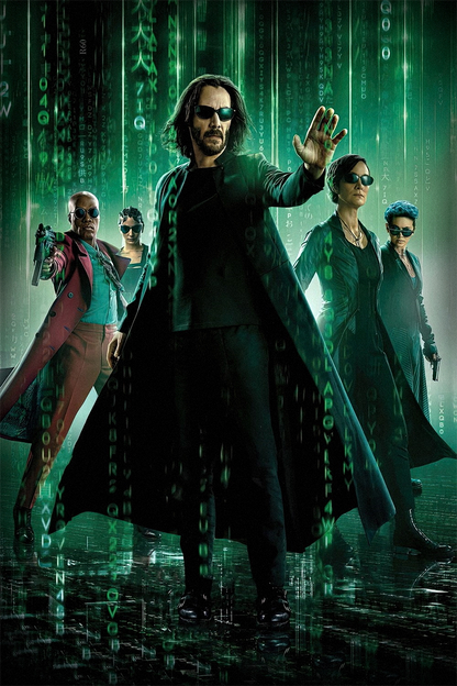 Flex Designs Metal Poster The Matrix Resurrections Key Art 11 x 17" Home Goods - Movie 2021 Movie Metal Poster