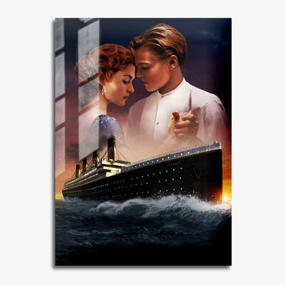 Flex Designs Metal Poster Titanic Key Art 11 x 17" Home Goods - Movie 1997 Movie Metal Poster