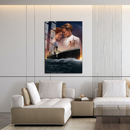Flex Designs Metal Poster Titanic Key Art 16 x 24" Home Goods - Movie 1997 Movie Metal Poster