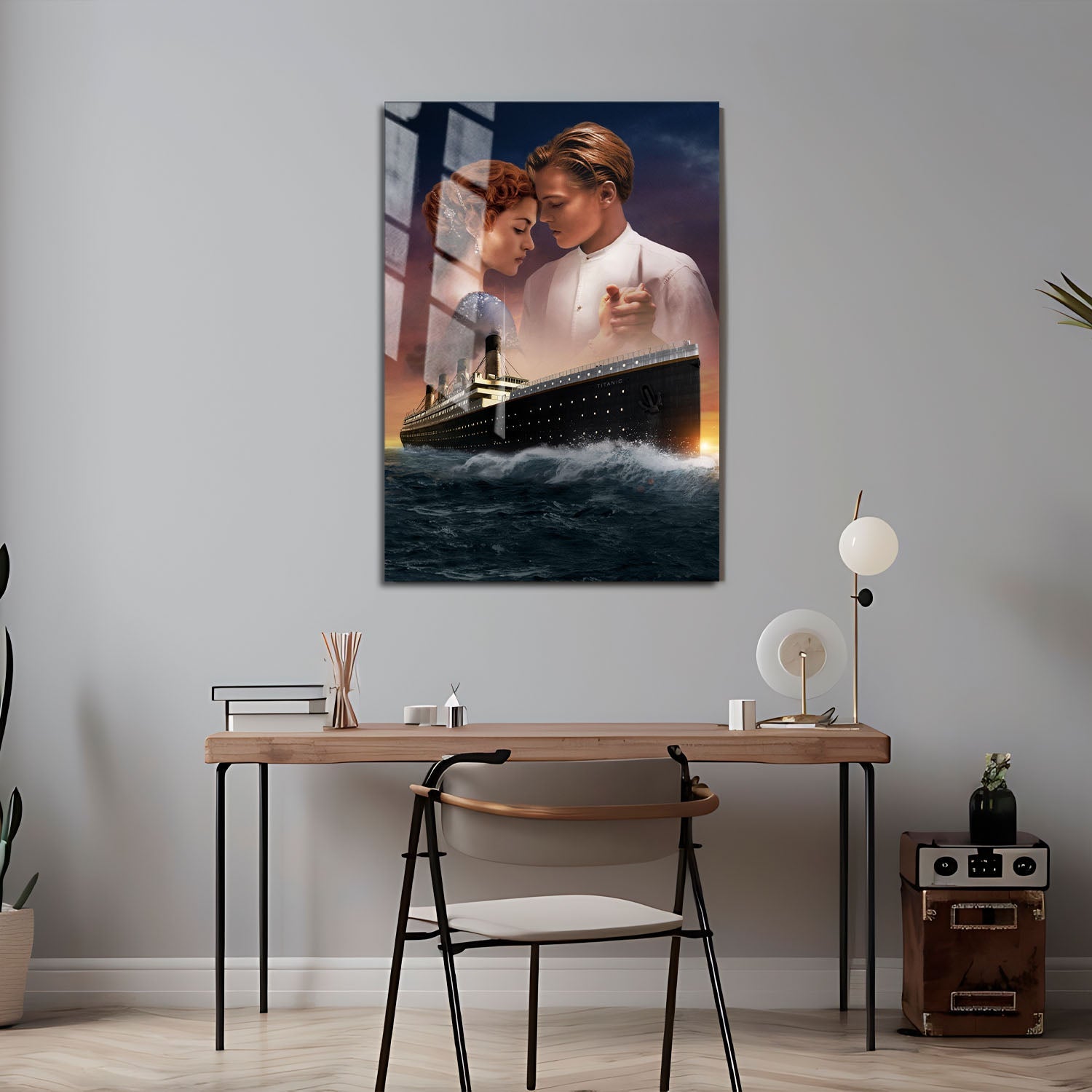 Flex Designs Metal Poster Titanic Key Art 24 x 36" Home Goods - Movie 1997 Movie Metal Poster