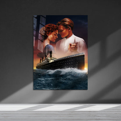 Flex Designs Metal Poster Titanic Key Art 5 x 7" Home Goods - Movie 1997 Movie Metal Poster