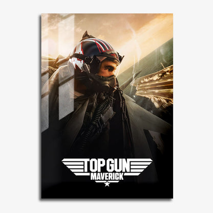 Flex Designs Metal Poster Top Gun Maverick Cinematic 11 x 17" Home Goods - Movie 2022 Movie Metal Poster