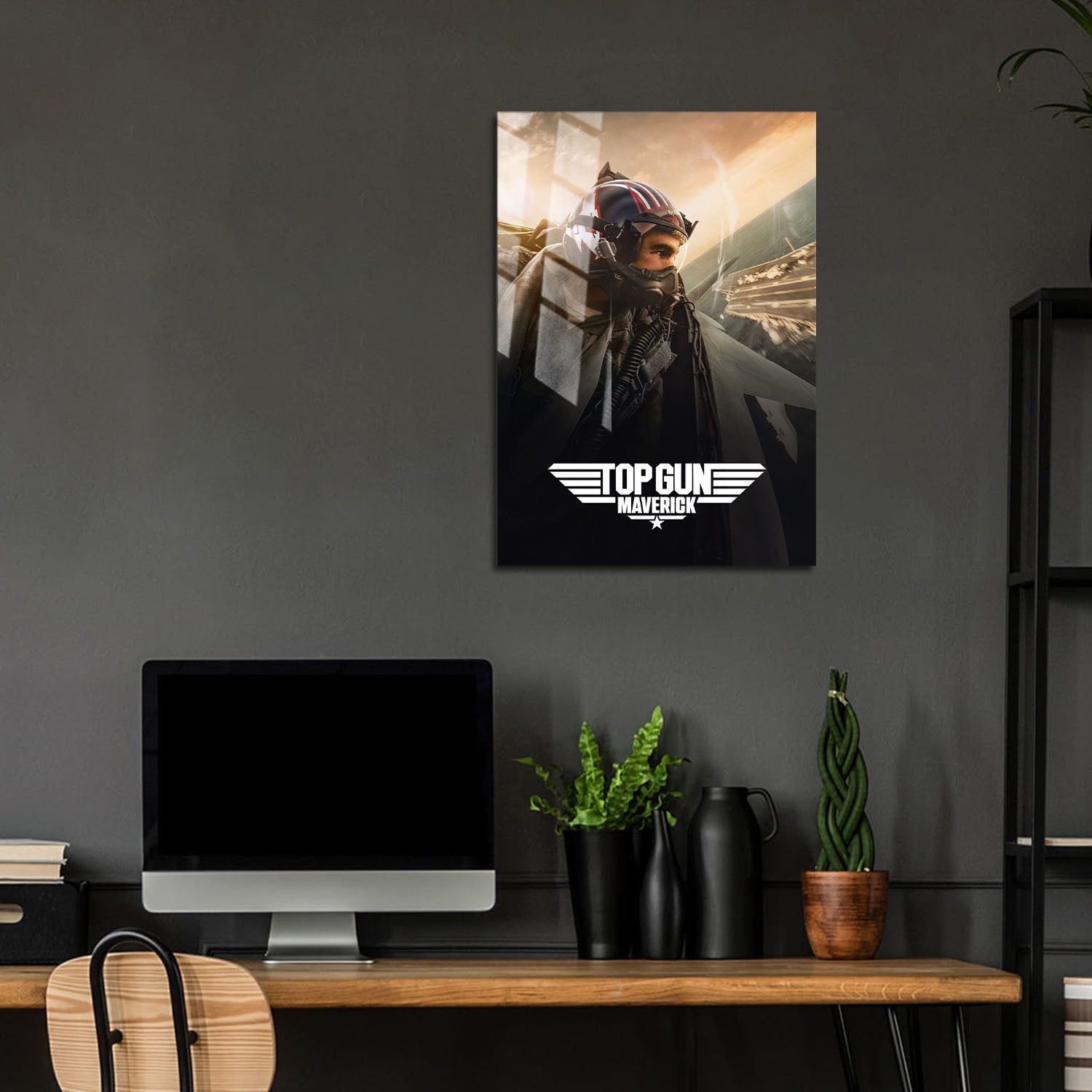 Flex Designs Metal Poster Top Gun Maverick Cinematic 5 x 7" Home Goods - Movie 2022 Movie Metal Poster