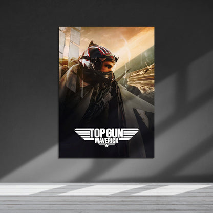 Flex Designs Metal Poster Top Gun Maverick Cinematic 5 x 7" Home Goods - Movie 2022 Movie Metal Poster