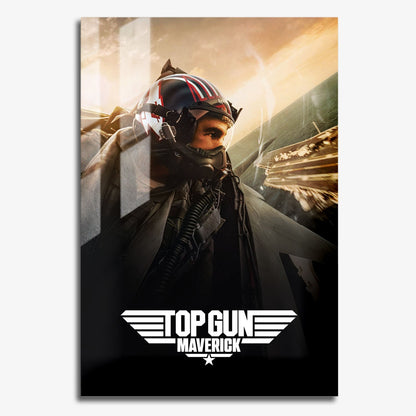 Flex Designs Metal Poster Top Gun Maverick Cinematic 11 x 17" Home Goods - Movie 2022 Movie Metal Poster