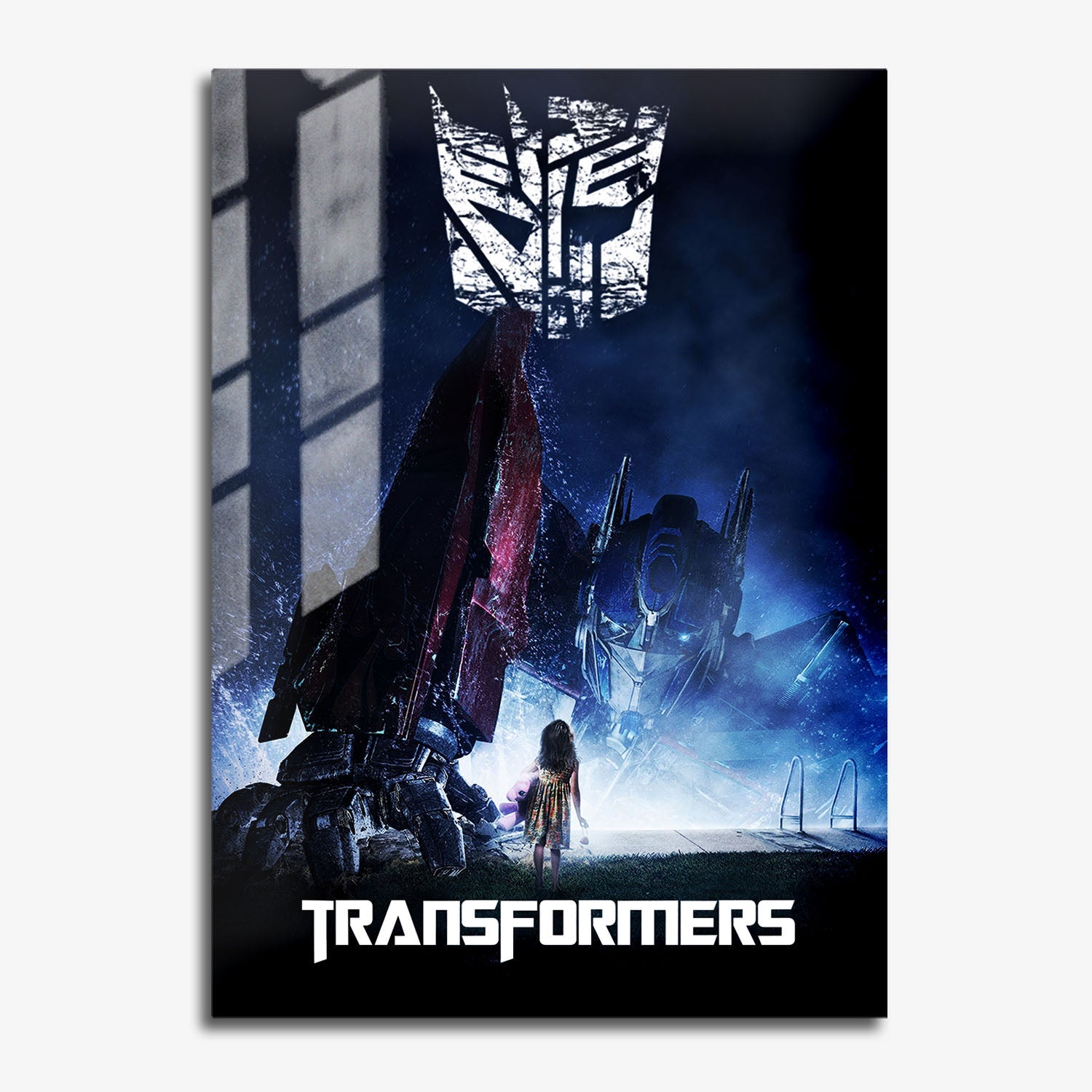 Flex Designs Metal Poster Transformers 11 x 17" Home Goods - Movie 2007 Movie Metal Poster