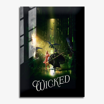 Flex Designs Metal Poster Wicked Cinematic 11 x 17" Home Goods - Movie 2024 Movie Metal Poster