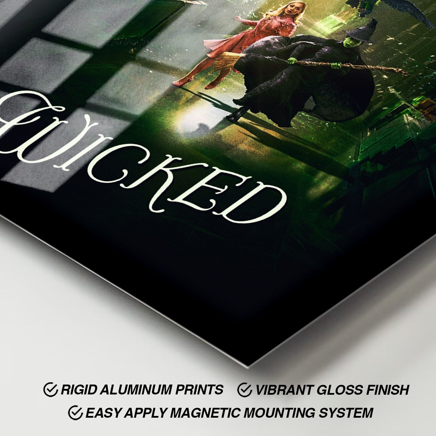 Flex Designs Metal Poster Wicked Cinematic 11 x 17" Home Goods - Movie 2024 Movie Metal Poster