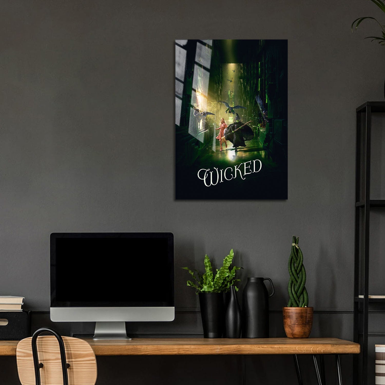 Flex Designs Metal Poster Wicked Cinematic 5 x 7" Home Goods - Movie 2024 Movie Metal Poster