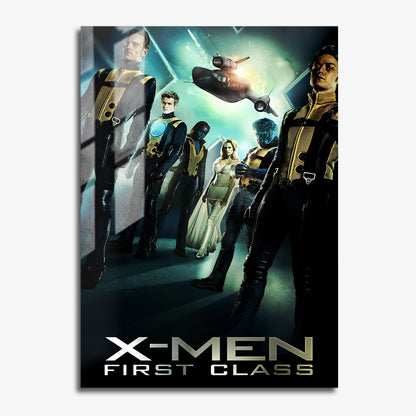 Flex Designs Metal Poster X-Men First Class 11 x 17" Home Goods - Movie 2011 Movie Metal Poster