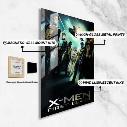 Flex Designs Metal Poster X-Men First Class 16 x 24" Home Goods - Movie 2011 Movie Metal Poster