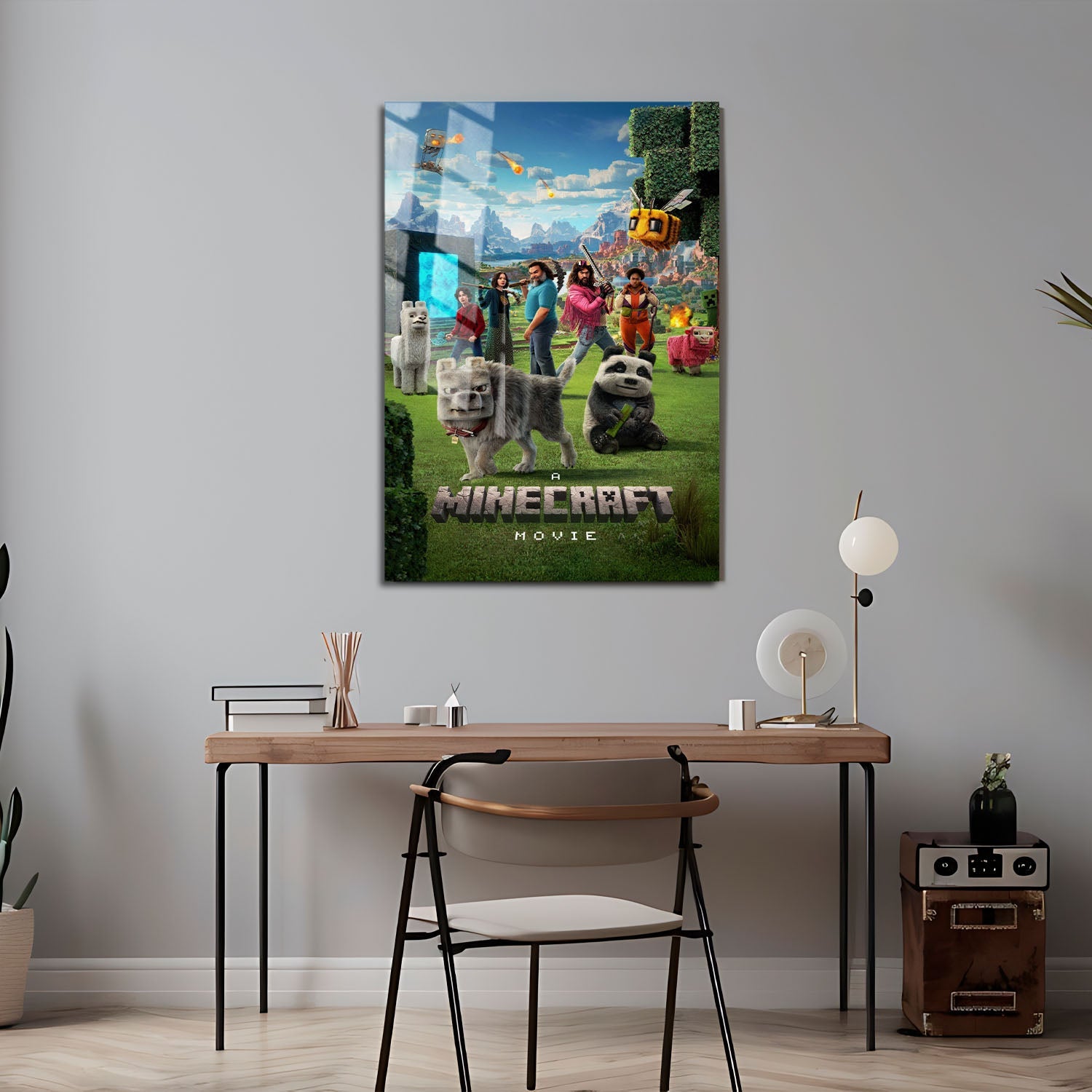Flex Designs Metal Poster A Minecraft Movie Cinematic 24 x 36" Home Goods - Movie 2025 Movie Metal Poster