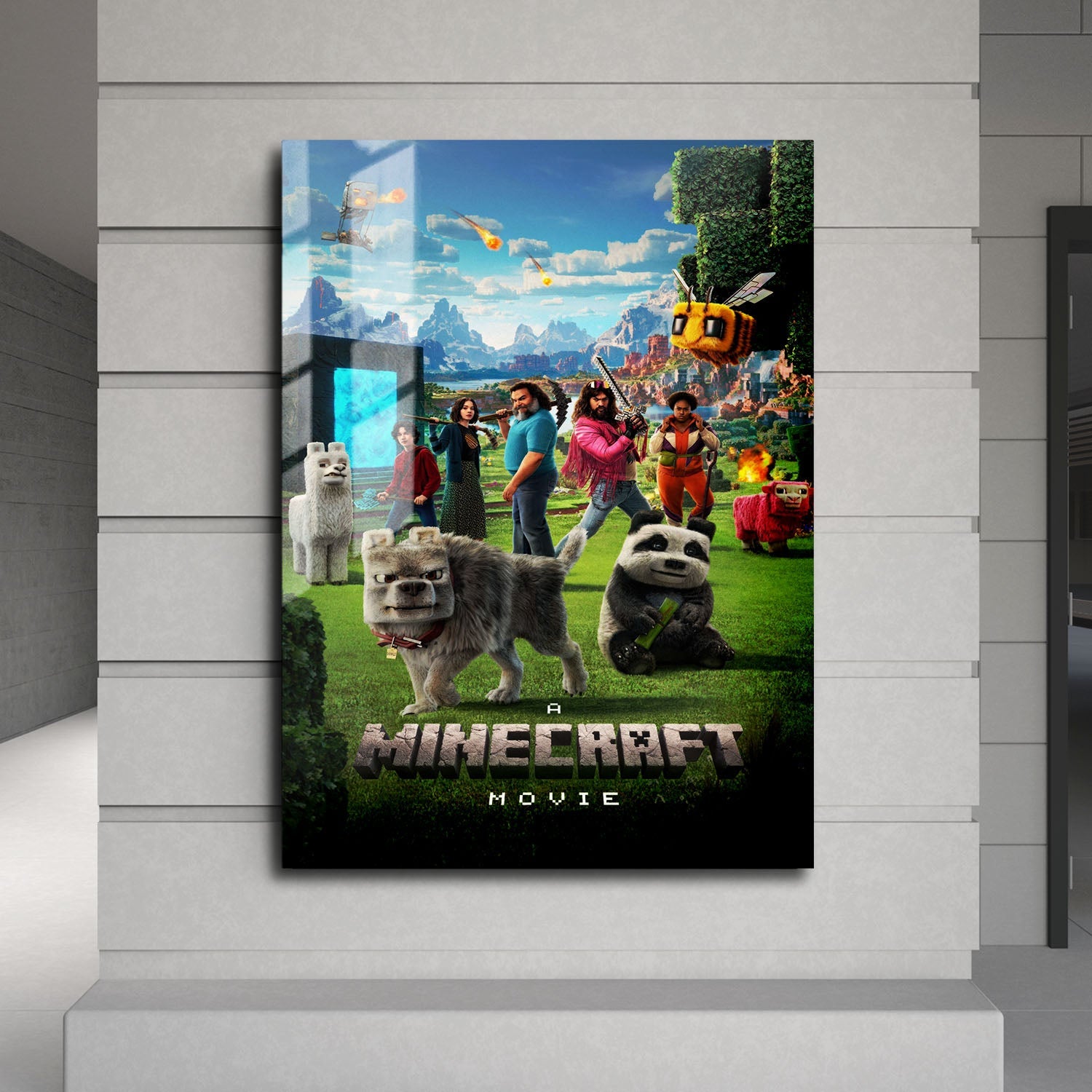 Flex Designs Metal Poster A Minecraft Movie Cinematic 24 x 36" Home Goods - Movie 2025 Movie Metal Poster