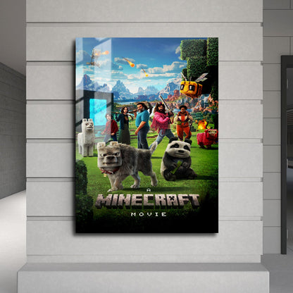 Flex Designs Metal Poster A Minecraft Movie Cinematic 24 x 36" Home Goods - Movie 2025 Movie Metal Poster
